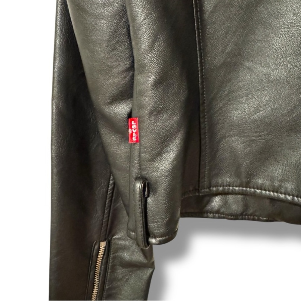 Levi’s Black Moto Jacket • Women’s Size M • New Without Tags • Zip Front - Picture 11 of 14